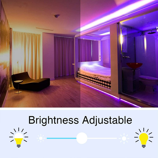LED Strip Lights – 65.6 FT RGB Color Changing with Remote Control